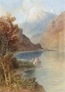 View Of Chateau De Chatillon, Lake Geneva