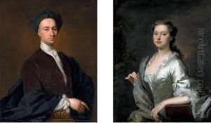 Portrait Of Sir Thomas Hulbert; And Lady Hulbert, His Wife