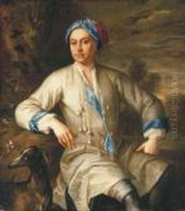 Portrait Of A Gentleman, 
Traditionally Identified As The Poet Johngay, Seated, With A Dog, In A 
Landscape