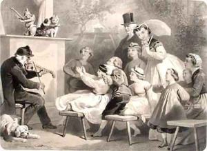 The Theatre Guignol Champs Elysees by Jules Marie Desandre