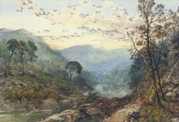 Sunset, The Trossachs, Scotland - view 1