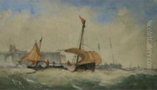 Shipping In Heavy Seas Off The North East Coast - view 1