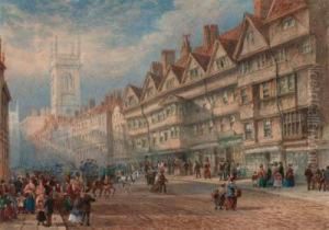 Old Houses Of Staple Inn, Holborn by Thomas Miles Richardson