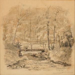 Two Landscapes, Hence One From Bakkeskov by Ferdinand Reichardt