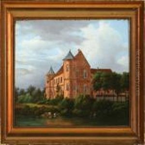 View Of Lovenholm Manor In Jutland