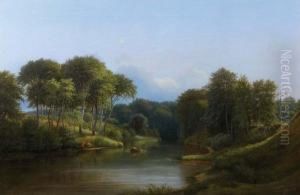 Lac En Foret by Ferdinand Reichardt