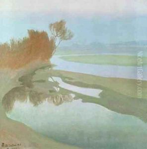 Landscape by Charles Marie Dulac