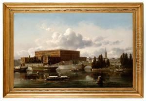 Vy Mot Stockholms Slott by Ferdinand Reichardt