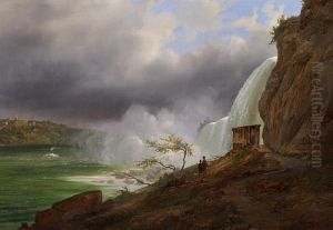 Dark Clouds Over Niagara Falls by Ferdinand Reichardt