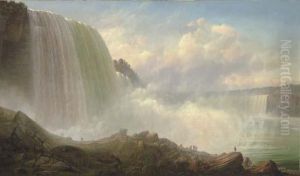 View Of Niagara Falls by Ferdinand Reichardt