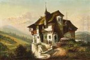A View Of A European Monastery