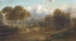 Boating On The Pond by Ferdinand Reichardt