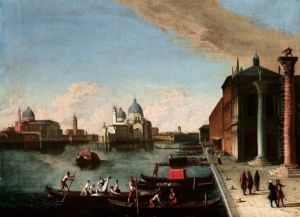 Il Molo Con La Libreria, La Zecca, La Salute, La Punta Della Dogana