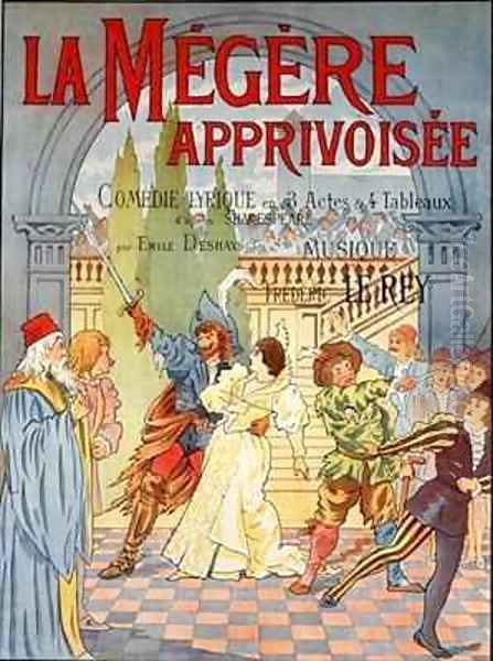 Poster advertising La Megere Apprivoisee - view 1