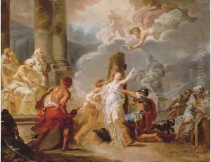 The Martyrdom of a Female Saint - a sketch