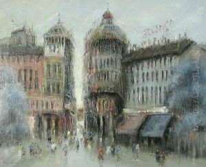 City Scene by Martin Rico y Ortega