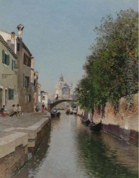 Venetian Canal Santa Maria Della Salute In The Distance - view 1