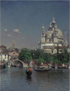 Venetian Lagoon Near The Church Of Santa Maria Della Salute
