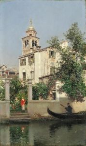 A Venetian Serenade by Martin Rico y Ortega