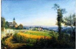 Vue De Paris Prise Des Hauteurs De Meudon by Francois Edme Ricois