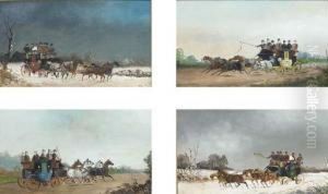A Set Of Four Winter And Summer
Coaching Scenes; And A Set Of Fourracing And Coaching Scenes by Philip H. Rideout