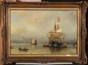 Segelschiffe Auf Hoher See.