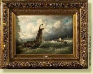 Marine Sous Un Ciel Orageux
