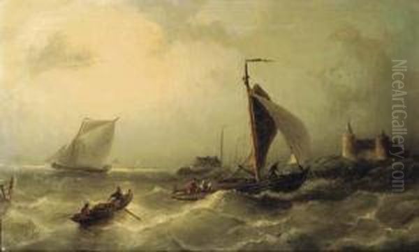Heading For Shore Near The Muiderslot - view 1