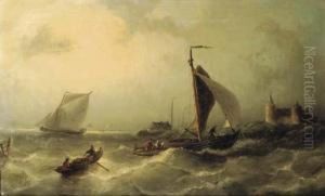 Heading For Shore Near The Muiderslot
