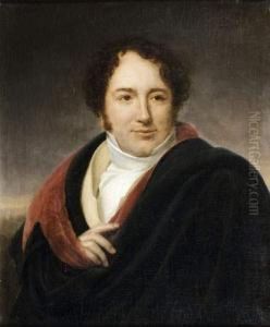 Portrait De Luigi Lablache by Henri-Francois Riesener