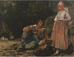 Sold By The Los Angeles County Museum Of Art To Benefit Future Acquisitions
The Shepherd And The Shepherdess by Leon Louis Antoine Riesener
