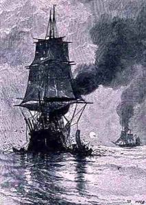 Whalers trying out by Julian Oliver Davidson