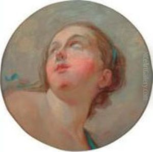 Portrait De Jeune Femme by Leon Louis Antoine Riesener
