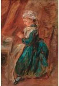 Une Des Filles De L'artiste, Louise 1864, Le Benedicite