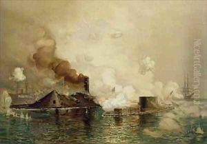 The Monitor and the Merrimac the First Fight between Ironclads in 1862
