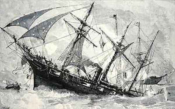 Sinking of the Alabama - view 1
