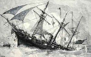 Sinking of the Alabama by Julian Oliver Davidson