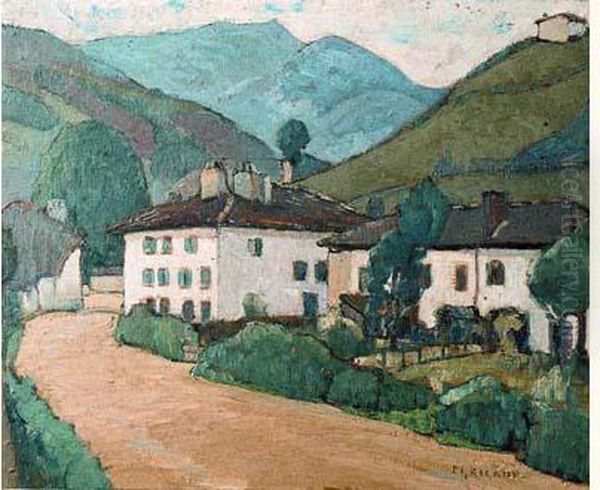 Paysage Du Pays Basque. Bidarray 1928 - view 1