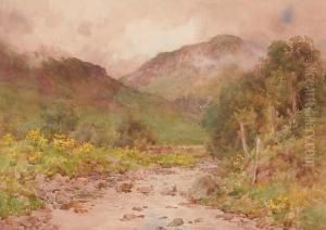 A Lakeland Stream by Cuthbert Rigby