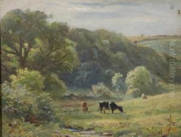 Cows In A Devon Valley. - view 1