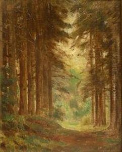 Woodland by Ernest Higgins Rigg