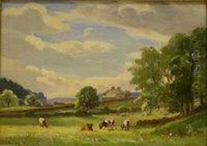 Cattle Grazing by Ernest Higgins Rigg