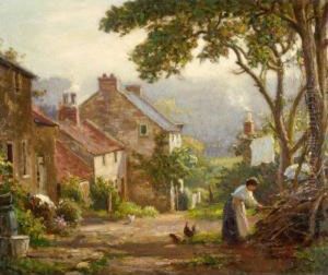 Gathering Kindling by Ernest Higgins Rigg