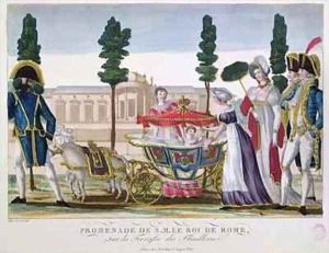 Walking with the King of Rome 1811-32 on the Tuileries terrace by Dubois