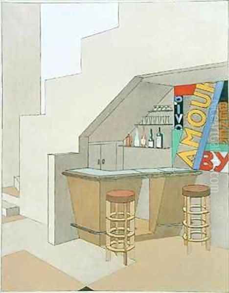 Design for a small bar - view 1