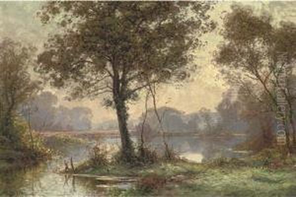 At The Lake In The Forest, Dawn - view 1