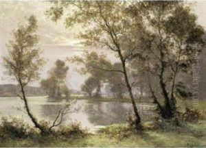 The Riverbank At Sunrise