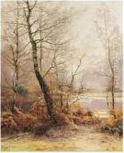 Bord D'etang En Hiver by Albert Gabriel Rigolot