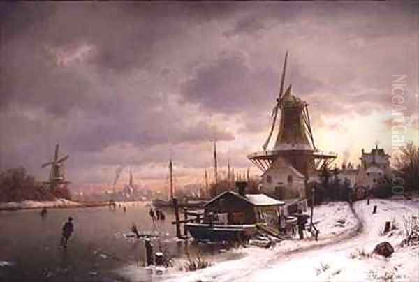 House Boat on a Frozen River - view 1