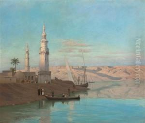 The Nile At Girgeh, Dusk